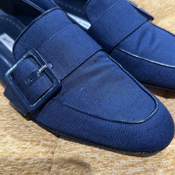 Manolo Blahnik Canvas Loafers - Size 38 (US size 8) - Picture 3 of 12